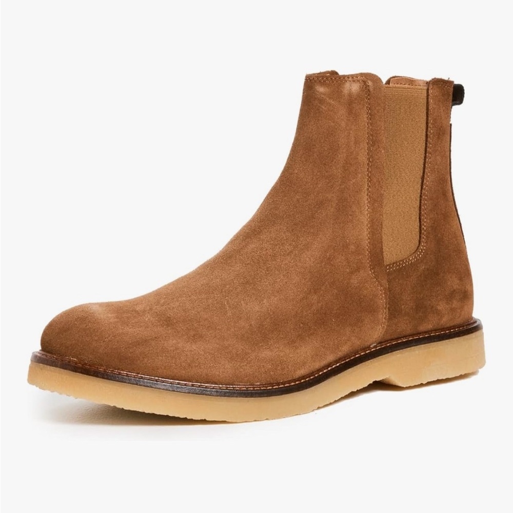 Men's Tan Suede Chelsea Boots